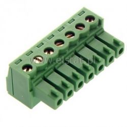 Listwa montaż. kątowa 7-zacisk. żeńska r = 3,81