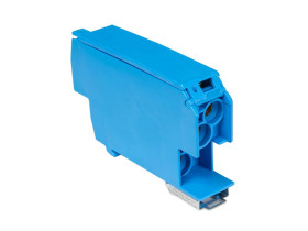 Blok rozdzielczy 1-biegunowy 100A TH35 niebieski SDB-25/N 48.926 ELEKTRO-PLAST