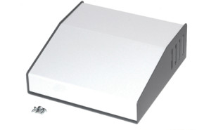 Steel enclosure, (L x W x H) 157 x 154 x 34 mm, gray, 515-0920