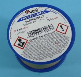 Sn60Pb38Cu2-SW26 Q 1,50 250g CYNEL SPOI
