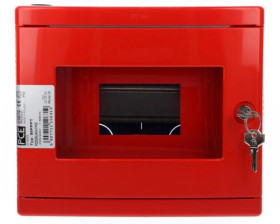 Rozdzielnica przeciwpożarowa podtynkowa pusta 8 modułów IP55 98PPPT