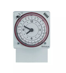 Przełącznik czasowy DIN 1-kanałowy Analogowa 230 V AC Grässlin