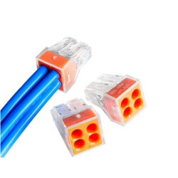 Splicing Connector 773 4P - Quick Connection PCT-104 - WAGO Replacement - 10 pcs