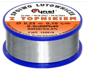 CYNA Sn60Pb40 0,25mm 0,1kg