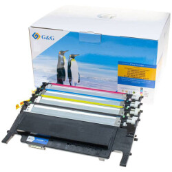 G&amp;G 15005 Compatible Toner Set for Samsung CLT-P4072C 4-Pack BK/C/M/Y 1500 Pages