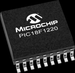 PIC Microcontroller, 8 bit, 40 MHz, SOIC-18, PIC18F1220-I/SO
