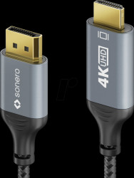 SPC-DP200-020 DisplayPort to HDMI A plug, 4K 60Hz, 2.0 m