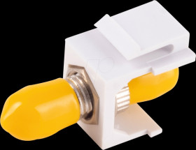 BS08-10220 Keystone module, ST simplex, OS1 / OS2, yellow