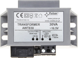 AWT830 - transformator 30VA/16,5V AC/AC
