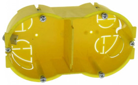 Puszka instalacyjna podwójna dwukrotna pt 2x60 60 mm 60mm do pustych ścian karton-gips