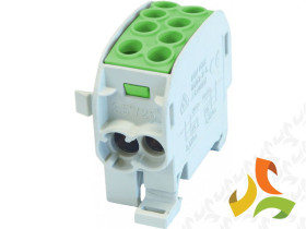 Blok rozdzielczy 1-biegunowy 2x35 mm2 TH35 zielony HLAK1P35GR SIMBLOCK 83306005 SIMET