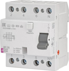 Wyłącznik różnicowoprądowy - z funkcją Reset EFI-P4R A 63/0.3 002061883