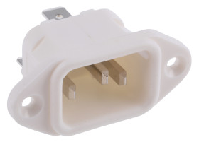 Złącze IEC IEC C14 Montaż na panelu Męski 10A Proste liczba bezp None Szybkozłączne Bulgin