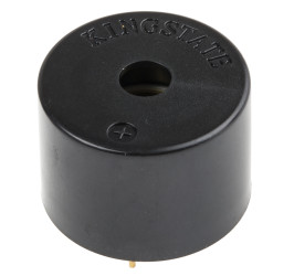 Brzęczyk piezoelektryczny średnica 24mm, sygnał ciągły 83dB RS PRO