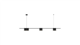 Lampa Wisząca (Listwa) Genesis Black 7Xgu10 Ml0370 Milagro