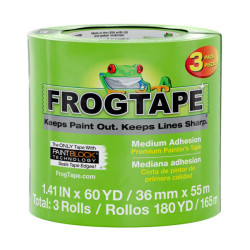 Shurtape 242999 FrogTape&#xAE; Multi-Surface Masking Tape 36mm x 55m (3 Pack)