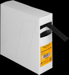 19985 Schrumpfschlauch Box, mit Innenkleber, 5 m x 12,7 mm schwarz