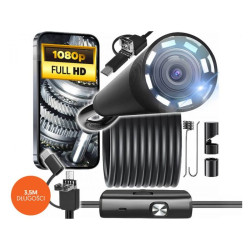 Endoskop - kamera inspekcyjna 8/7/5,5mm 3,5m Android USB-A / micro-USB / USB-C z OTG