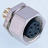 Złącze okrągłe 8-pinowe M9 Panel Gniazdo binder Żeńskie IP40 711