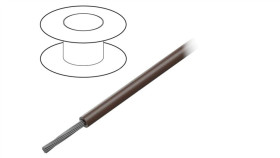 7058/19 Br005 Przewód Na Rolce O Długości 30,5M Linka Cu, 150V Pvc Brązowy 16...