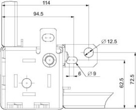 Wsporniki do mocowania cokołu do podłoża w punktach poprzedniej wersji - M12 NSYOL6GF