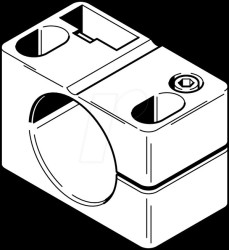 538352 Sensor holder with stop for inductive M30 proximity switches