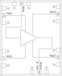 Modulator Driver Amplifier Chip, DC - 43 GHz