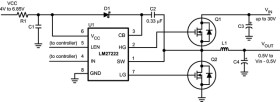 4.5-A, 30-V half bridge gate driver for synchronous/asynchronous drive