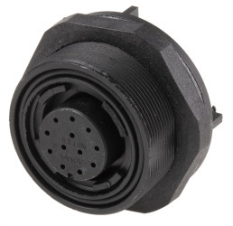 Złącze wielostykowe przemysłowe 12-pinowe, panelowe Gniazdo Bulgin