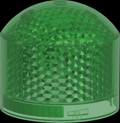 XVB7L23 Indicator, modular, 70 mm, green, 24 V ACDC, continuous light