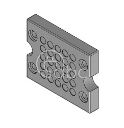 Przepust kablowy niedzielony KEL-DPZ-B, na 25 przewodów, 43798