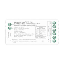 SPIR5 Sterownik 5w1 LED cyfrowy 5V-24V 10A Miboxer