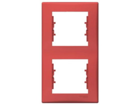 SEDNA Ramka 2 podwójna pionowa czerwony SDN5801141 SCHNEIDER ELECTRIC