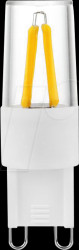L022364627-2 G9 LED lamp, 2 W, 160 lm, 2700 K, filament, dimmable