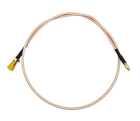 Kabel koncentryczny złącze A SMA złacze B MMCX długość 500mm typ kabla RG316 Z zakończeniem