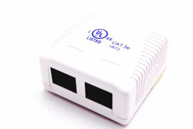 GNIAZDO SIECIOWE RJ45 EKRANOWANE PODWÓJNE PROSKIT