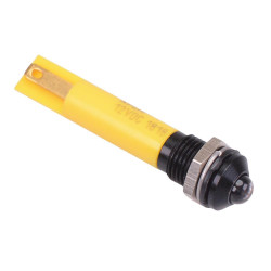 Q8P1BXXSY12E Super Bright Yellow Prominent 8mm 12VDC LED Panel Indicator IP67 APEM