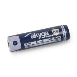 Ogniwo 18650 Li-Ion Akyga INR18650-33.5M-PCM 3,6V/3350mAh z zabezpieczeniami