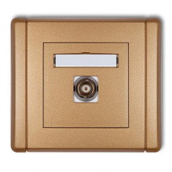 FLEXI Gniazdo pojedyncze z/u DATA z kluczem czerwony 7FGZK