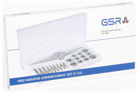 Zestaw gwintowników GSR 00708120 metryczny M1 - M2.6