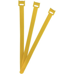 Fastech Etk-3-250-0208-100 Hook-And-Loop Cable Tie Yellow 250mm X 13mm 100Pieces