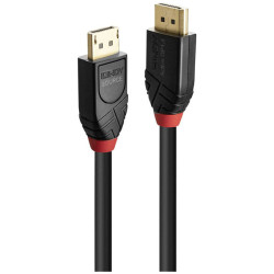 LINDY 41167 DisplayPort Cable Black 5m Gold plated connectors 8K UHD