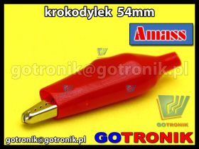 Krokodylek 54mm | czerwony