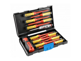 Zestaw wkrętaków 1000V stal S2 13 szt. HT1S997 HOEGERT