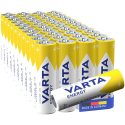 Varta 4106229391 Energy AA Batteries 1.5V 40 pcs Long-Life Leakproof