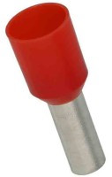 KKT-999R12/100 Końcówka tulejkowa 12mm [przewód 10.0mm2] - czerwona - kpl. 100 szt.