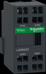 LADN023 Auxiliary switch block, TeSys D, 2 NC, spring-loaded connection