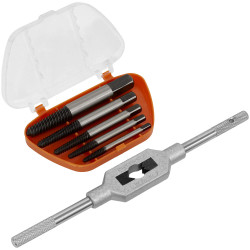 Sealey AK721 Screw Extractor Set with Wrench 6pc Helix Type