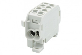 Zacisk HLS 100A-2 (1x25,1x16 / 1x25,1x16) Al/Cu - szary