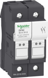 Fuse holder, 8.5 x 31.5 mm, 25 A, 400 V, DIN rail, DF82